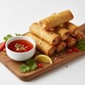 Pork and Mushroom Spring Rolls